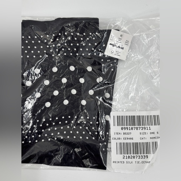 J.Crew Printed Silk Scarf Double Dot - Picture 3 of 3